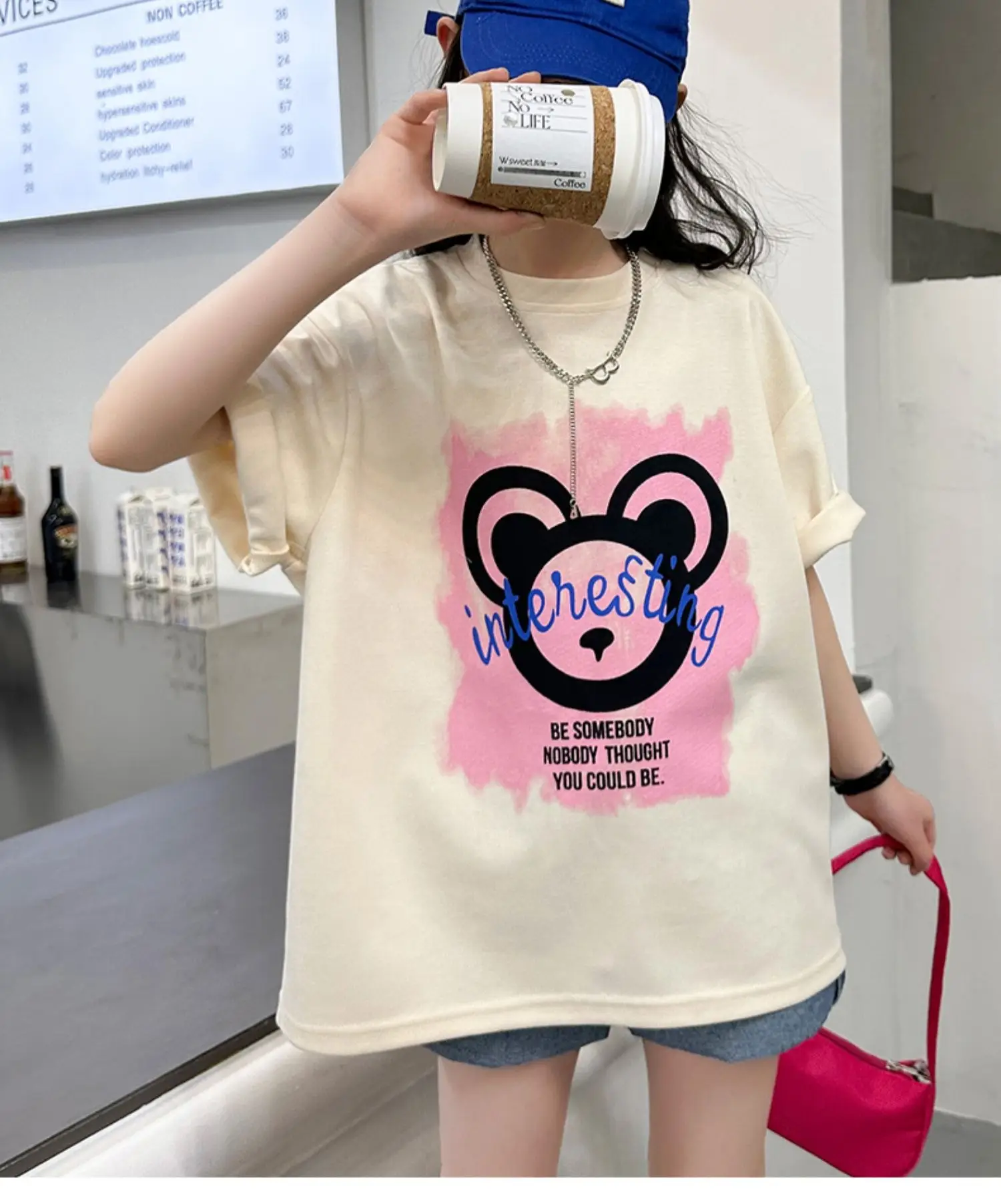Girls Cotton Printed T-Shirt Medium Large Summer Wear — feature 16