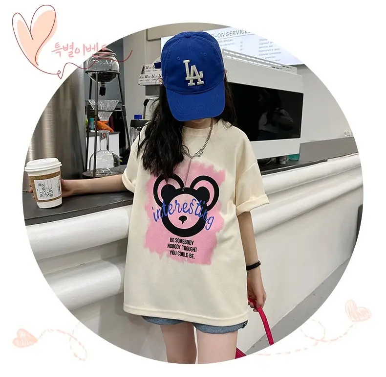 Girls Cotton Printed T-Shirt Medium Large Summer Wear — feature 18
