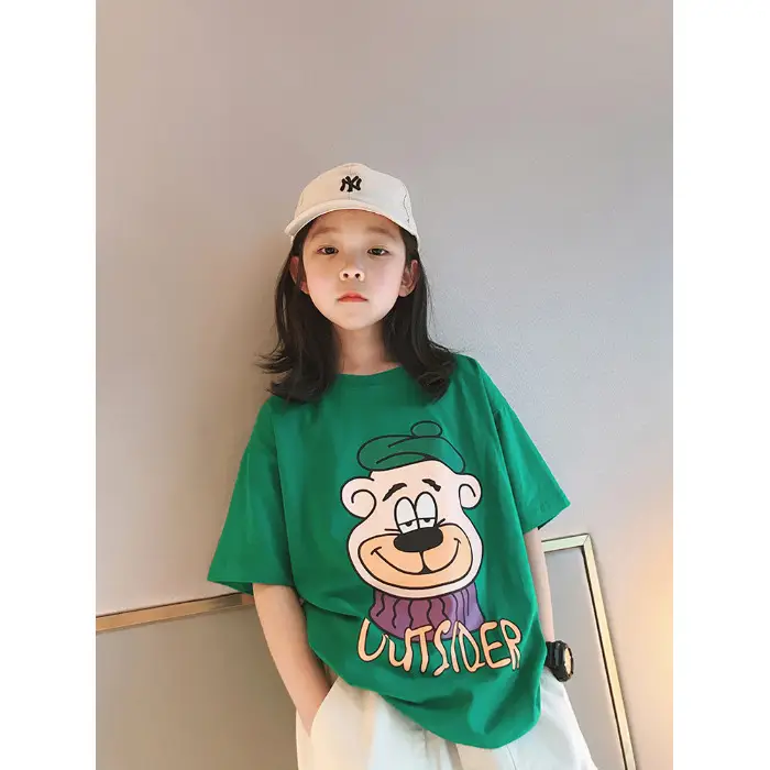 Girls Cotton Printed T-Shirt Medium Large Summer Wear