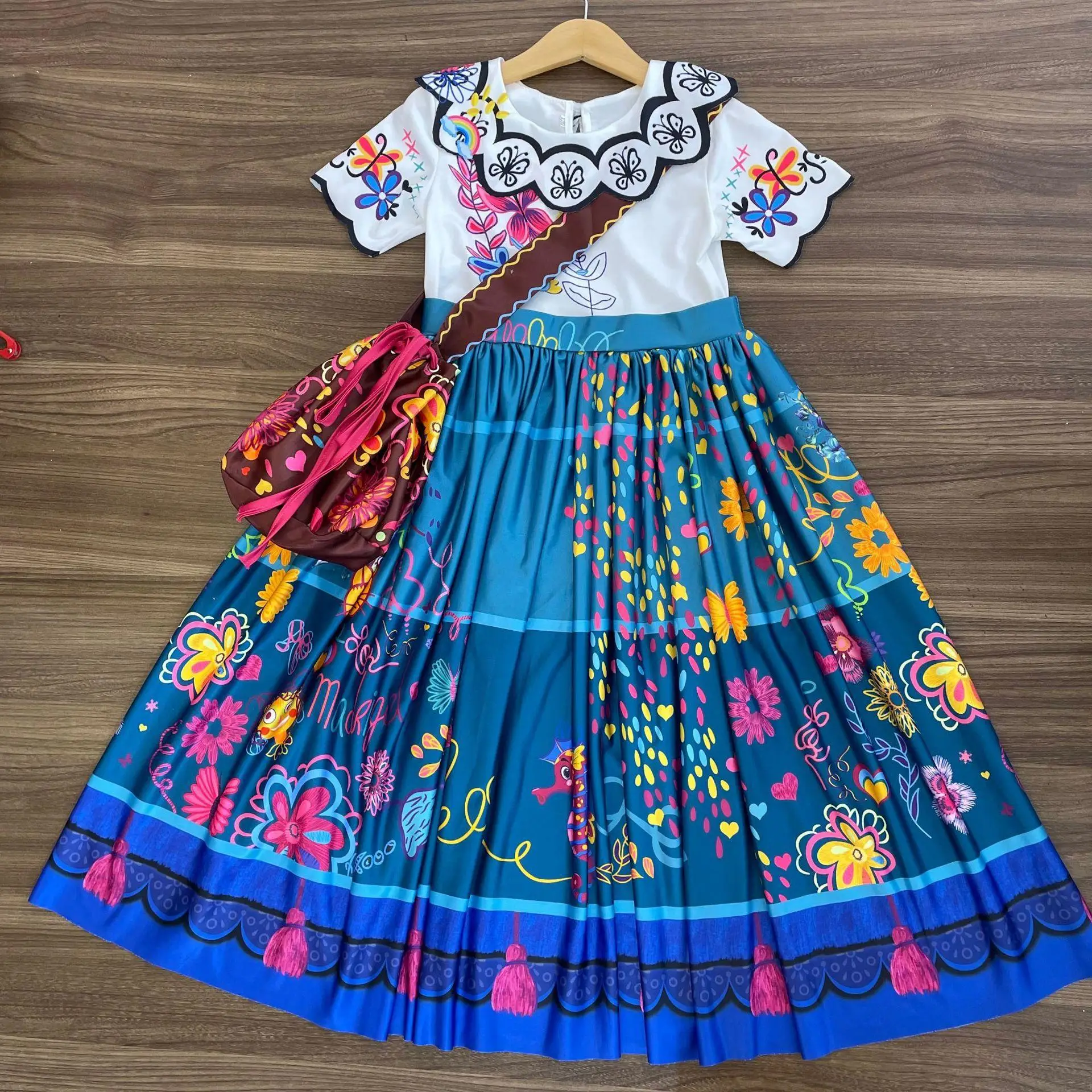 2023 Cross-border New Magic Full House Encanto Princess Dress Kids Dress with Bag - Image 27