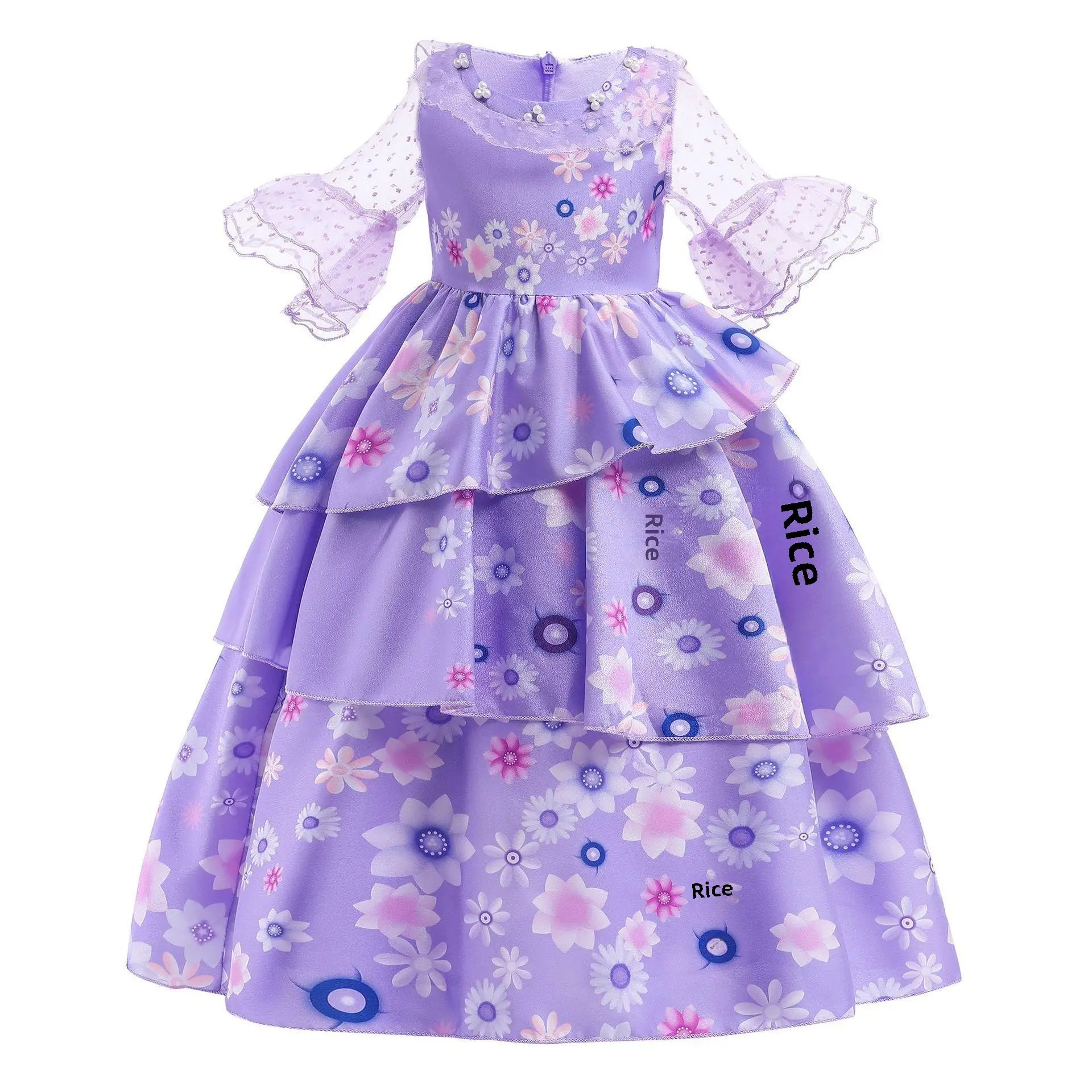 2023 Cross-border New Magic Full House Encanto Princess Dress Kids Dress with Bag - Image 5