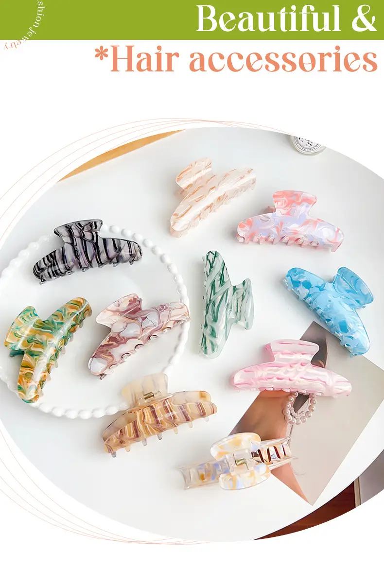 Elegant Green Shark Hair Clip for Women — feature 1