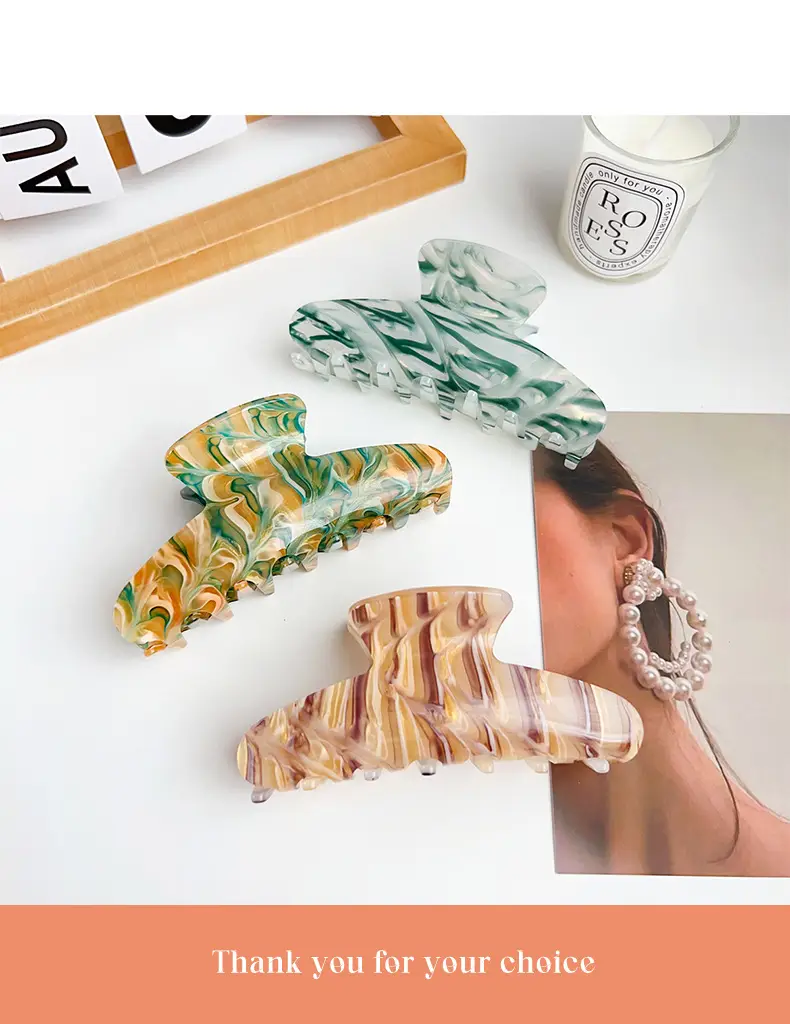 Elegant Green Shark Hair Clip for Women — feature 11