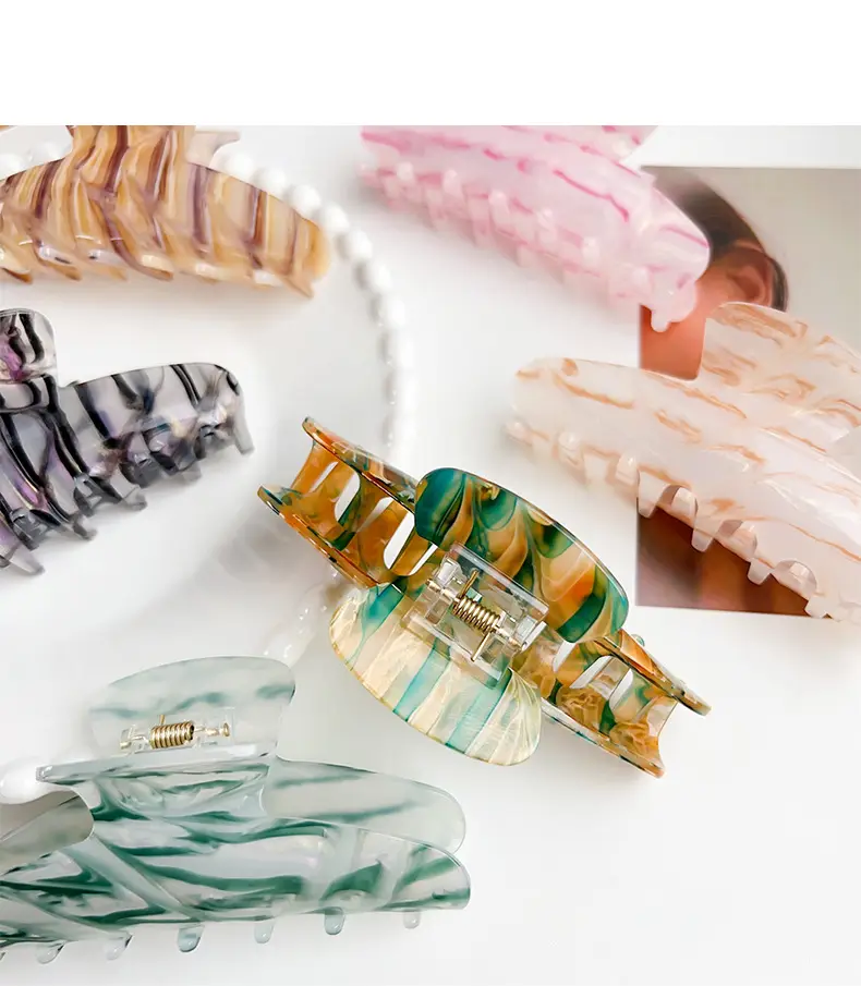 Elegant Green Shark Hair Clip for Women — feature 6