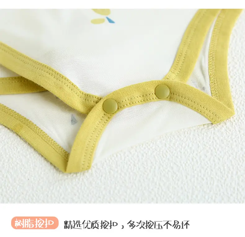 Baby Summer Triangle Harem Pure Cotton Long Sleeve Jumpsuit — feature 14