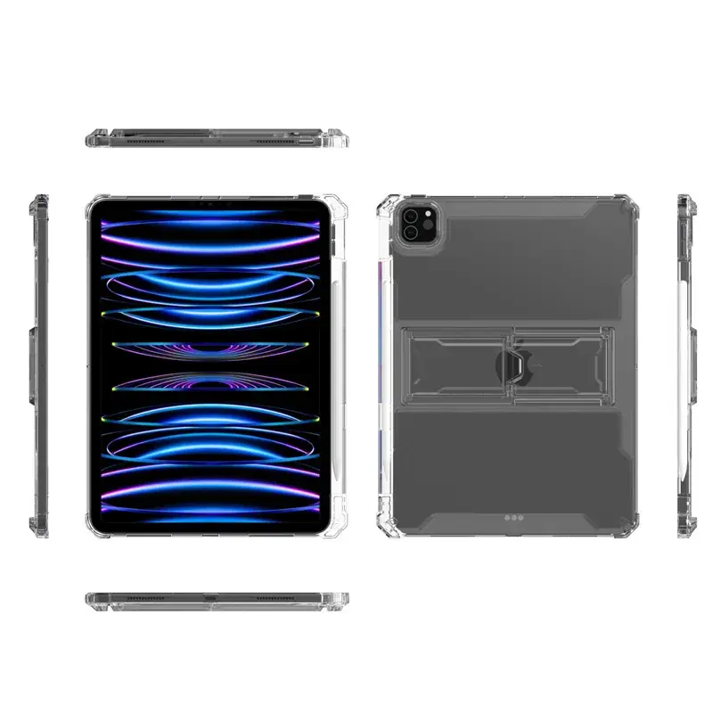 Transparent iPad with Stand & Anti-Collision Cover - Image 3