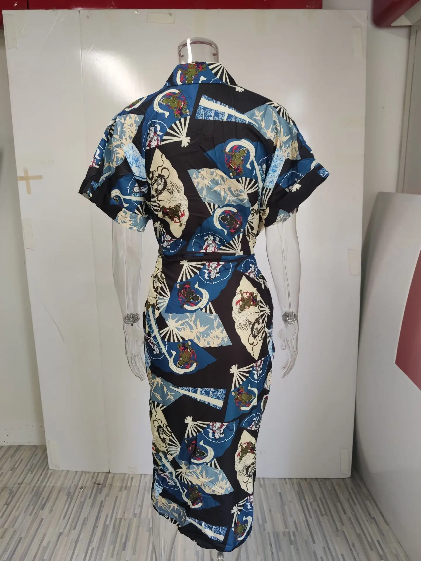 Cross-Border Printed Lace-Up Shirt for Women 2025 — feature 48