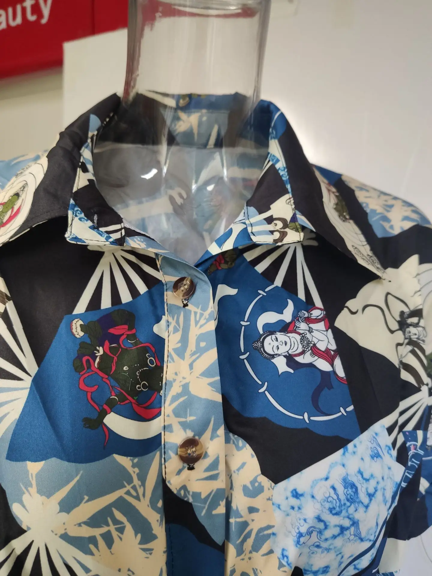 Cross-Border Printed Lace-Up Shirt for Women 2025 — feature 50