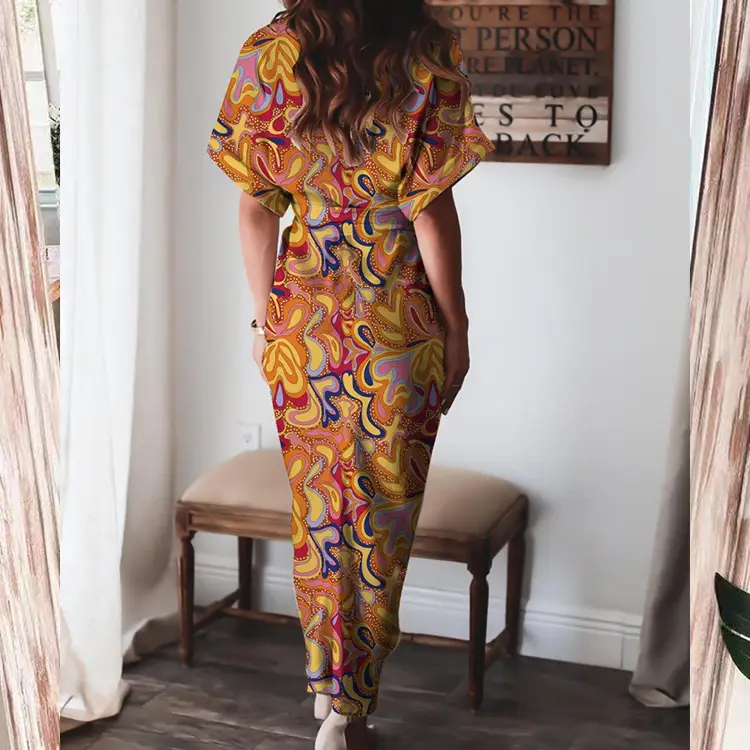Cross-Border Printed Lace-Up Shirt for Women 2025 - Image 11