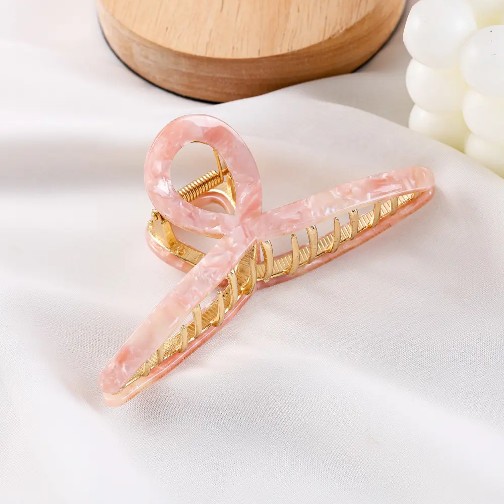 Korean Style Shark Clip Hair Grab with Leopard Print — feature 14