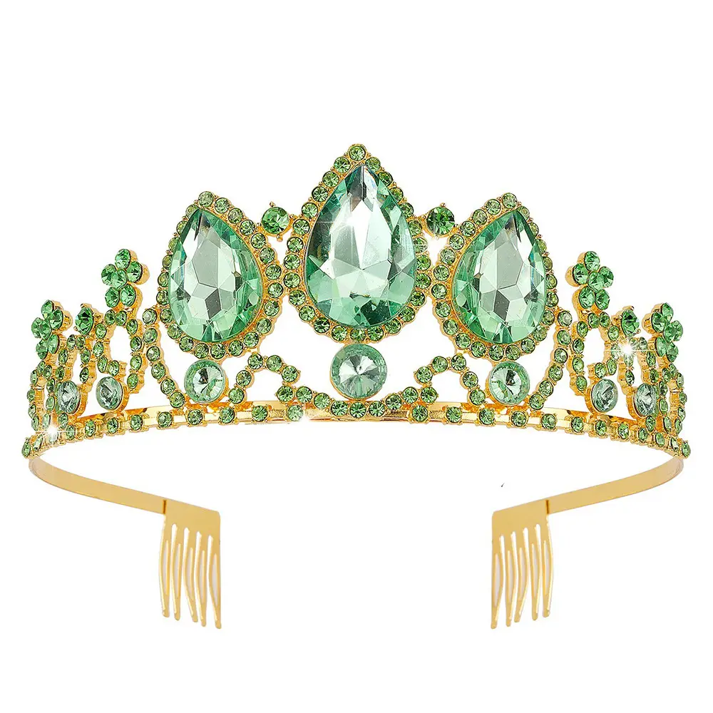 Blue Crystal Princess Tiara Headband for Girls - Image 7