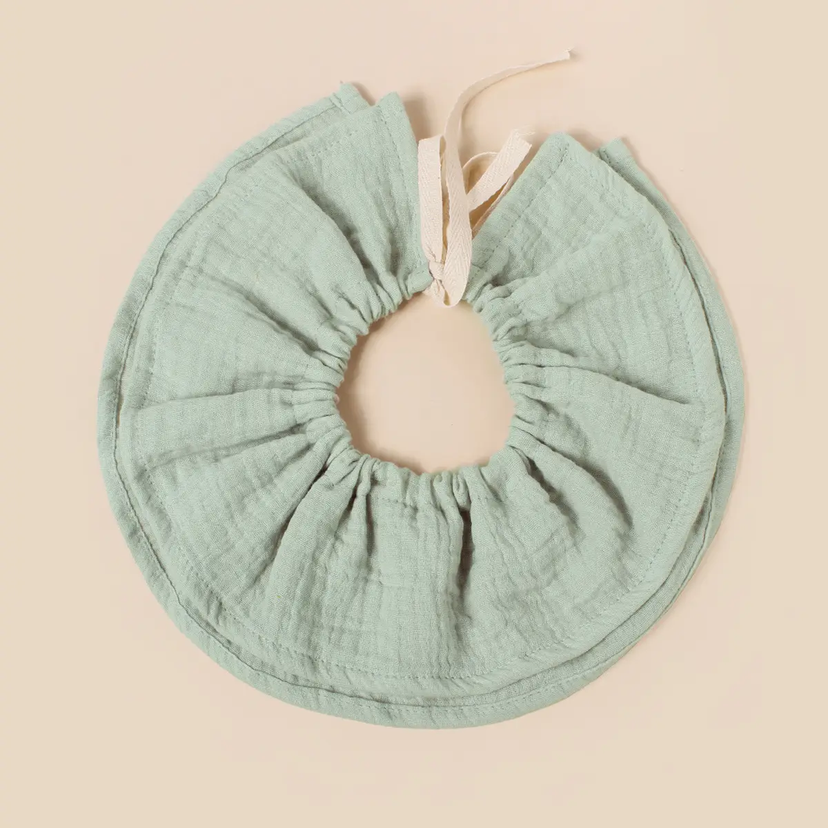 Adjustable Cotton Baby Bibs 360 Round Lace-Up — feature 17