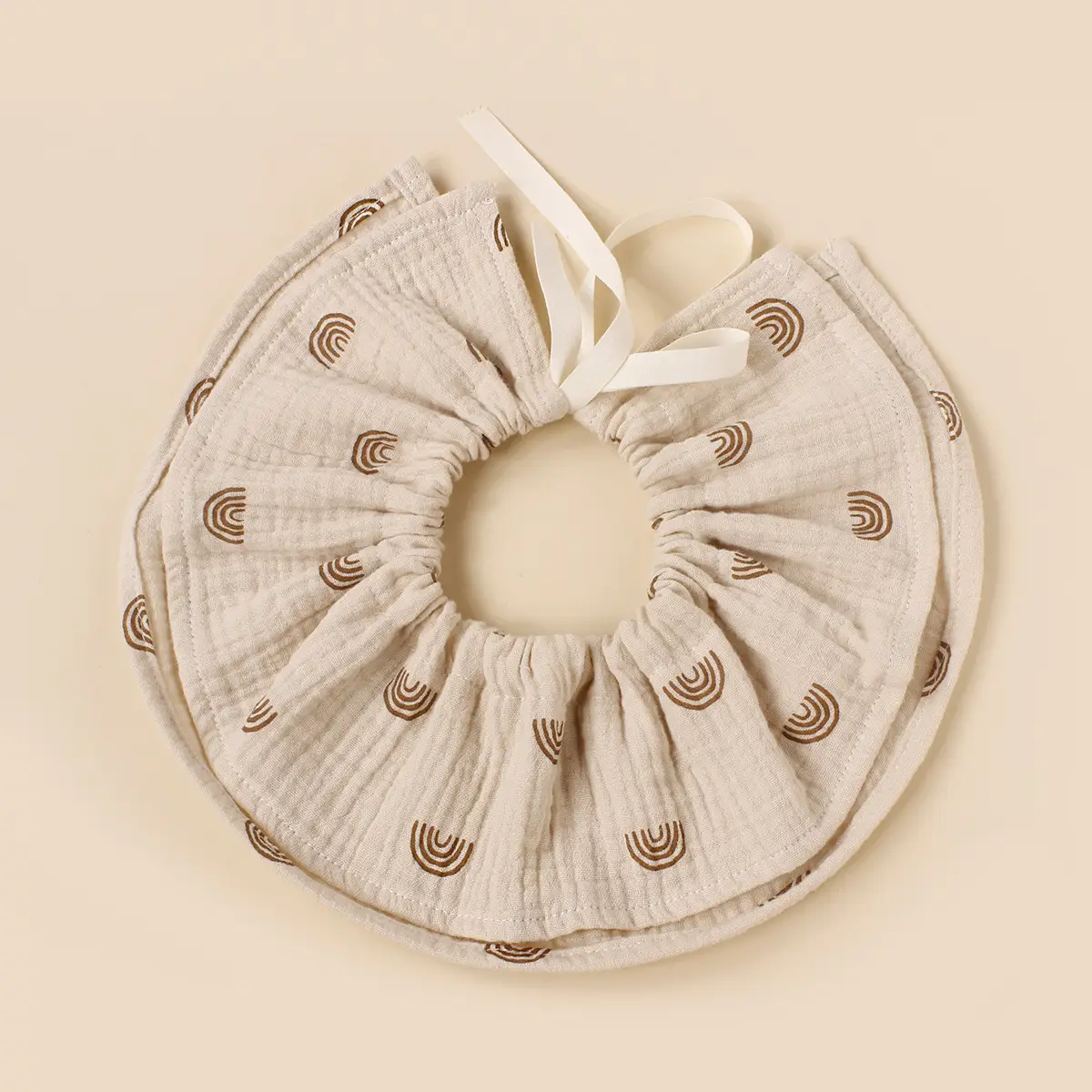 Adjustable Cotton Baby Bibs 360 Round Lace-Up — feature 21