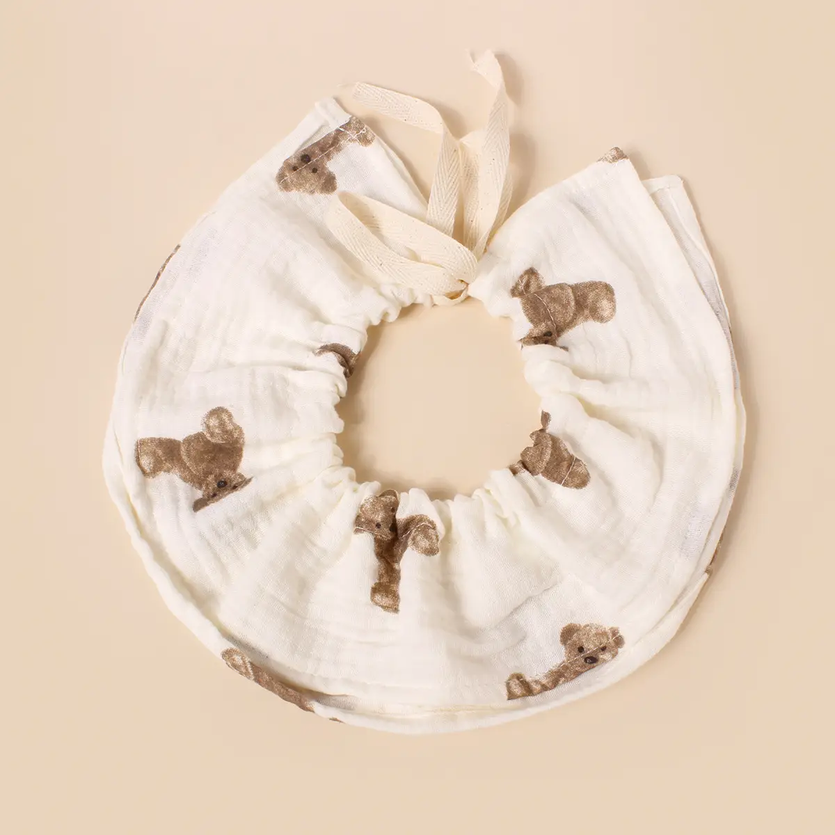 Adjustable Cotton Baby Bibs 360 Round Lace-Up - Image 13