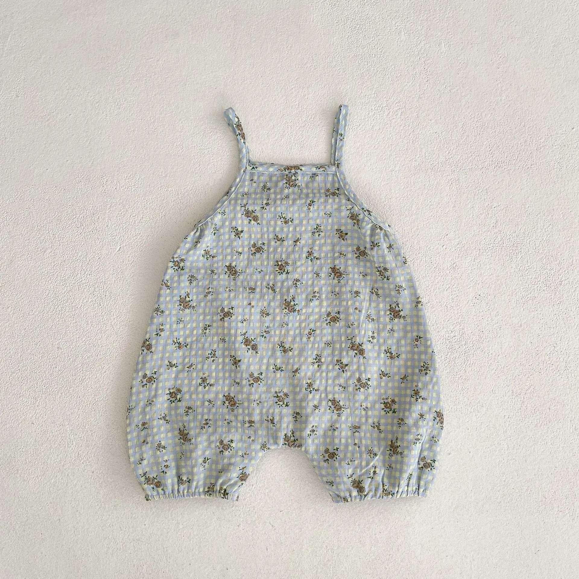 Baby Floral Printed Overalls Light Blue 2025 — feature 10