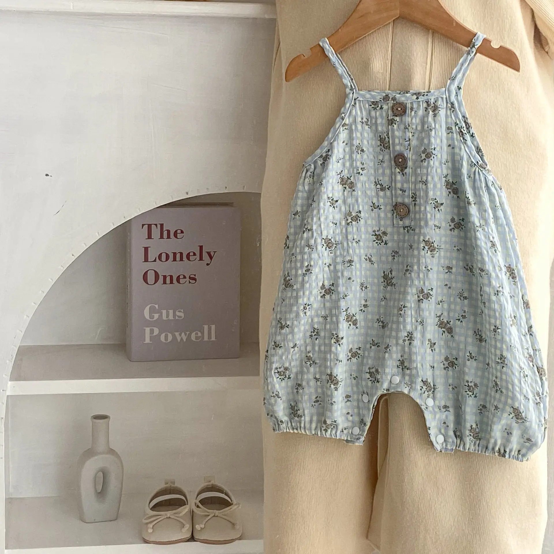 Baby Floral Printed Overalls Light Blue 2025 — feature 8