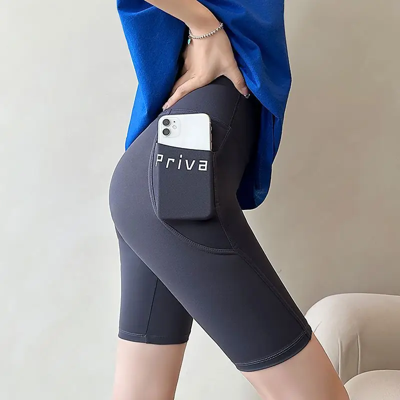 Women's High Waist Stretch Yoga Pants with Side Pocket