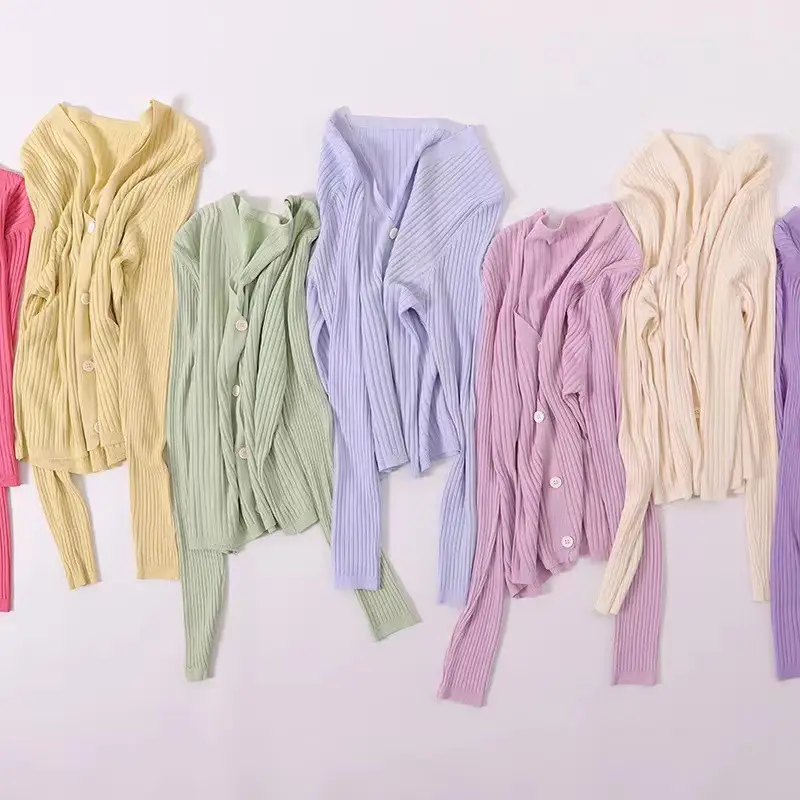Women Ice Silk Sunscreen Shawl Top Set Multi Color - Image 10