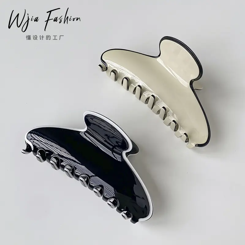 WJia French Retro Large Grab Clip Women's Hair Accessory - Image 5