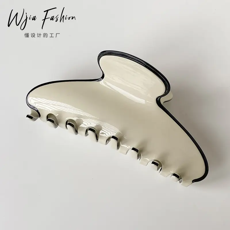 WJia French Retro Large Grab Clip Women's Hair Accessory - Image 2