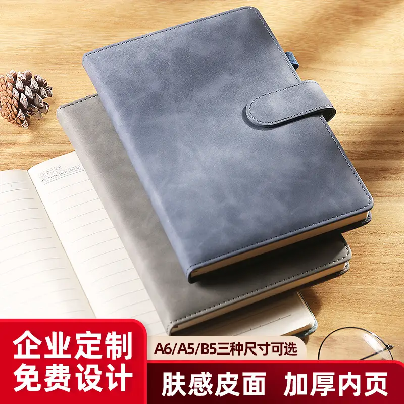 Business Notebook Set with Magnetic Buckle & Logo - Image 18