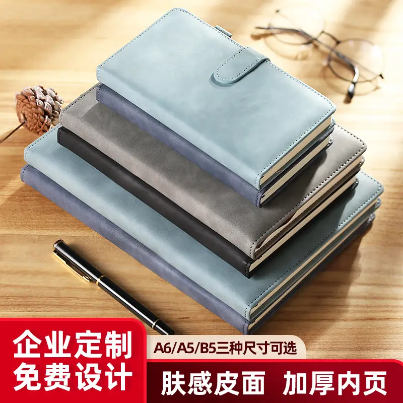 Business Notebook Set with Magnetic Buckle & Logo - Image 19