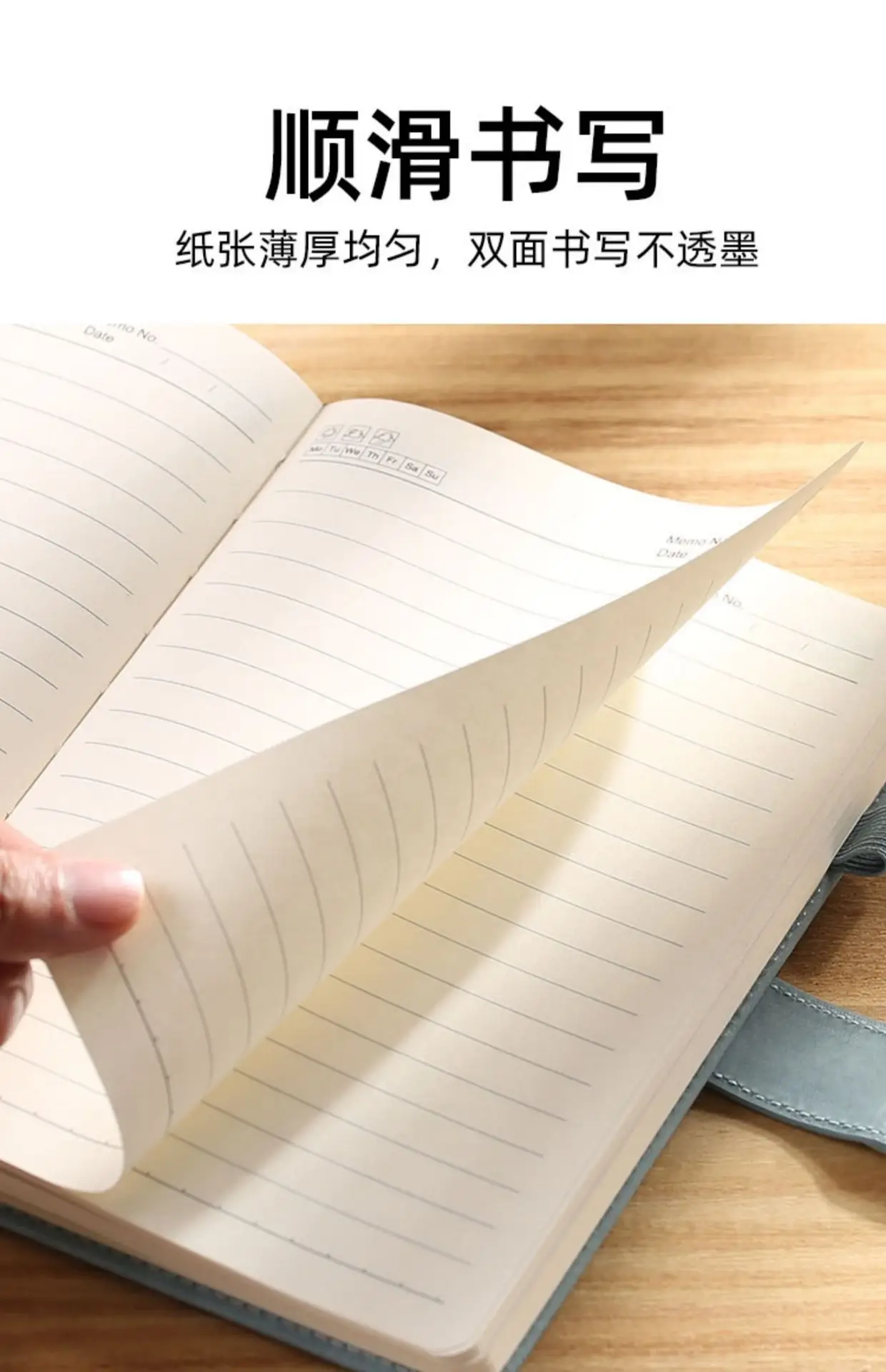 Business Notebook Set with Magnetic Buckle & Logo — feature 14