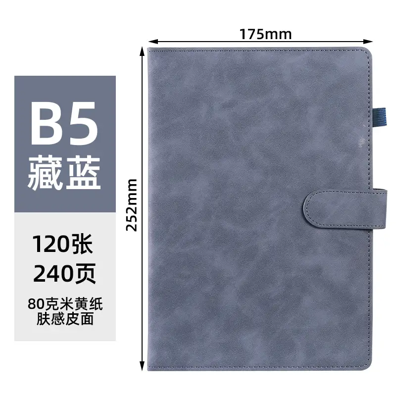 Business Notebook Set with Magnetic Buckle & Logo - Image 10