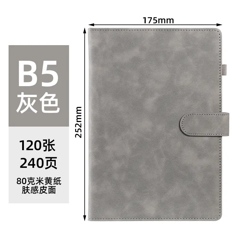 Business Notebook Set with Magnetic Buckle & Logo - Image 11