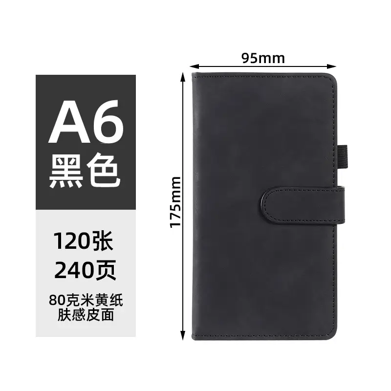Business Notebook Set with Magnetic Buckle & Logo - Image 4