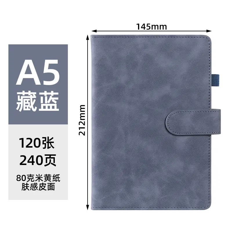 Business Notebook Set with Magnetic Buckle & Logo - Image 6