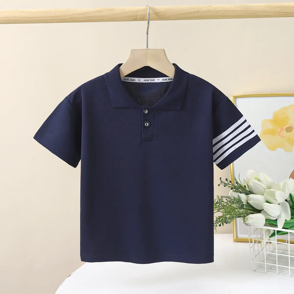 Kids Navy Polo T-Shirt Summer New Arrival - Image 12