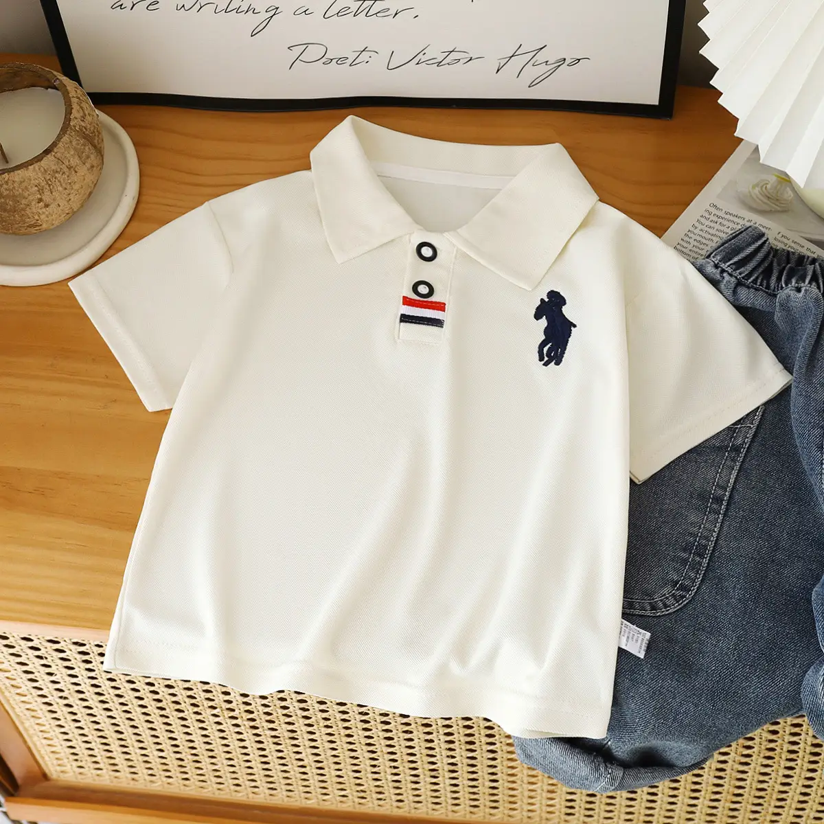 Kids Navy Polo T-Shirt Summer New Arrival - Image 4
