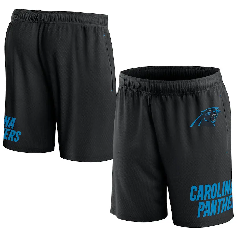 Men's Black Carolina Panthers Mesh Shorts - Image 9