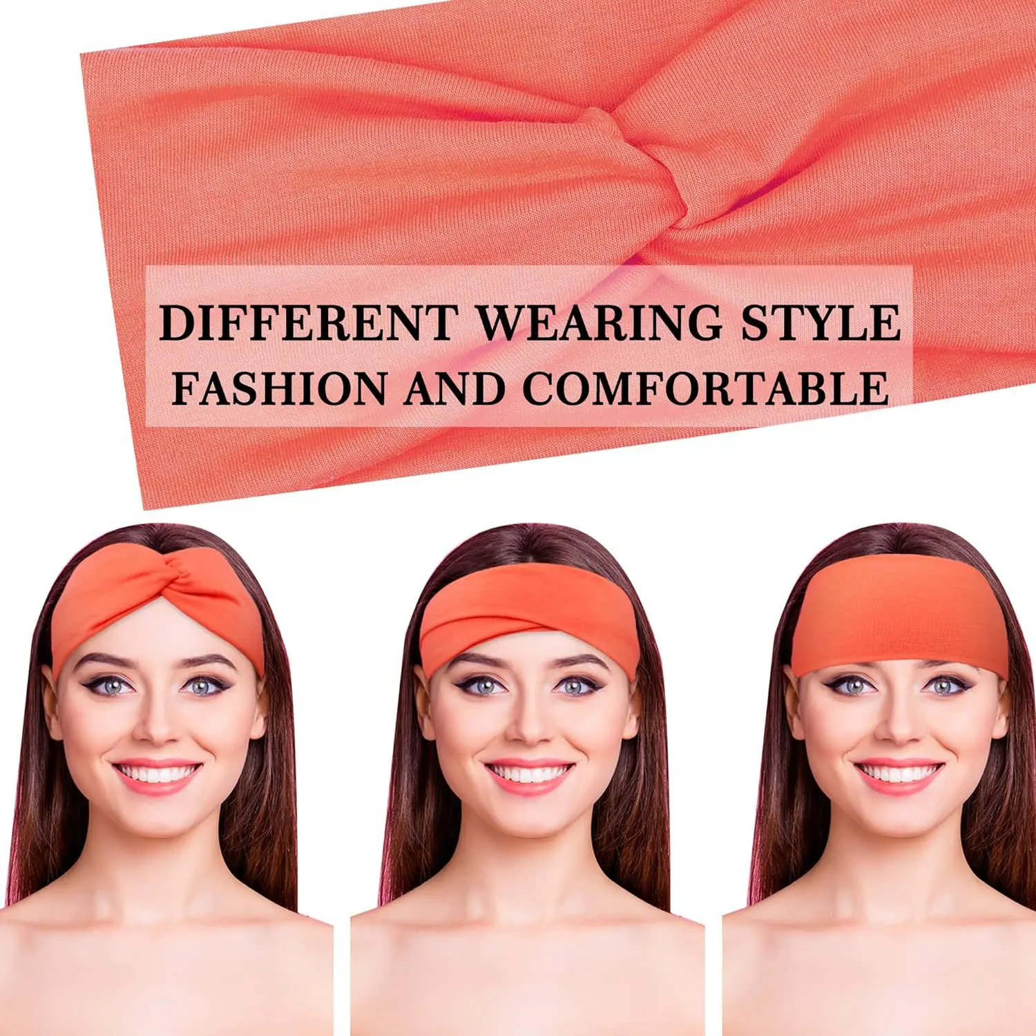 Yellow Elastic Hair Band for Women Yoga Sports — feature 4