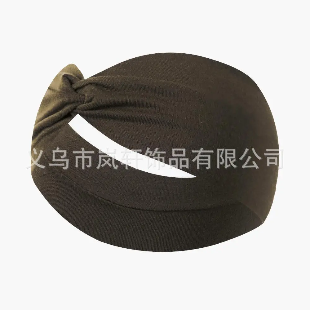 Yellow Elastic Hair Band for Women Yoga Sports