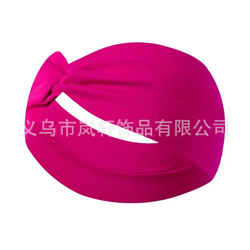Yellow Elastic Hair Band for Women Yoga Sports