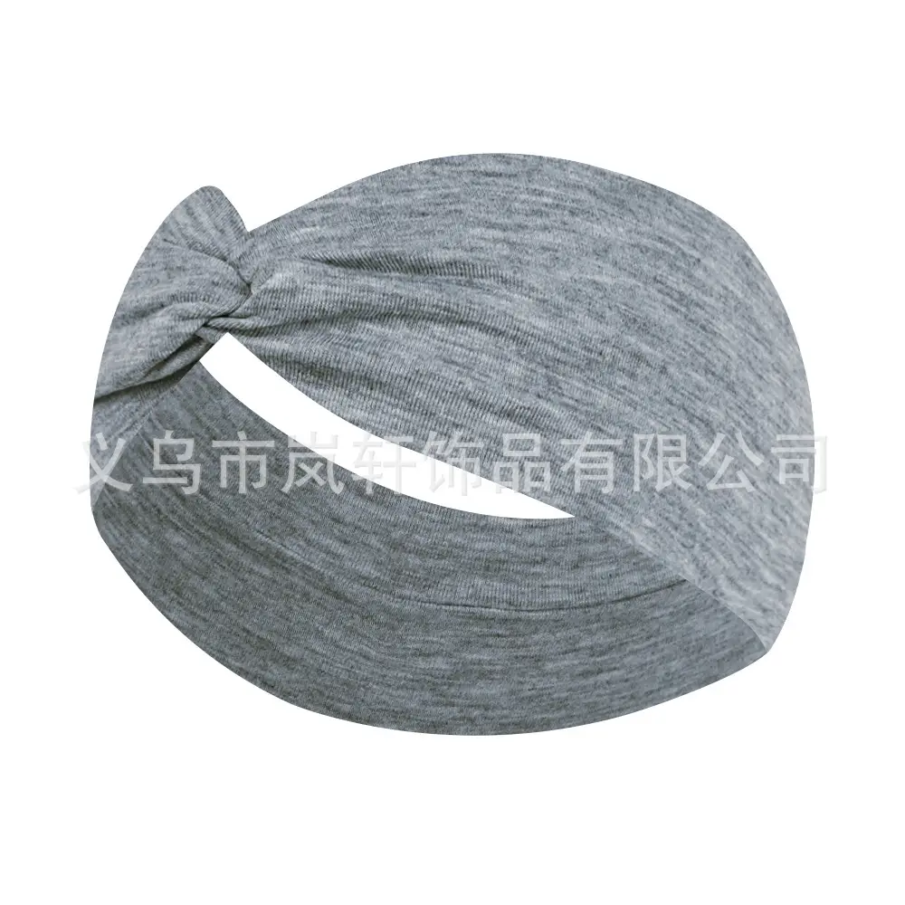Yellow Elastic Hair Band for Women Yoga Sports