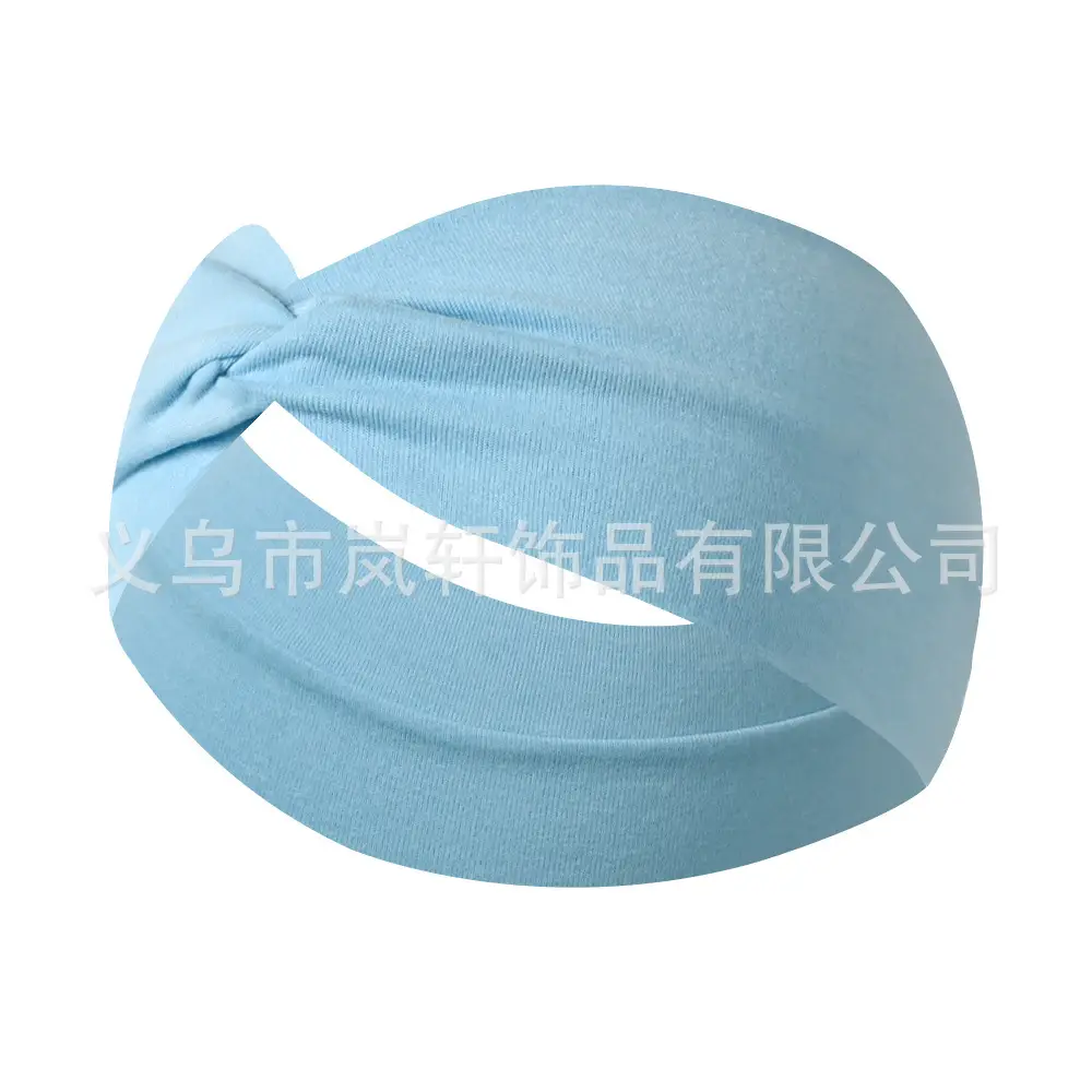 Yellow Elastic Hair Band for Women Yoga Sports
