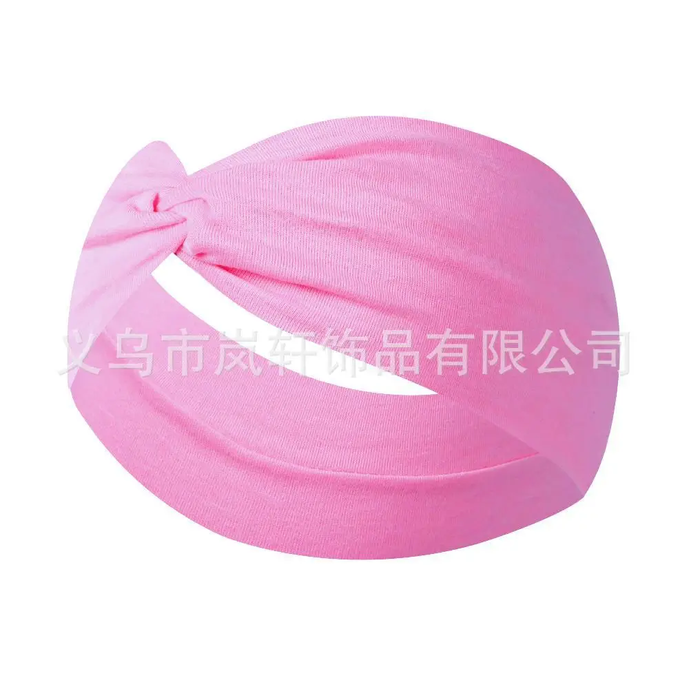 Yellow Elastic Hair Band for Women Yoga Sports
