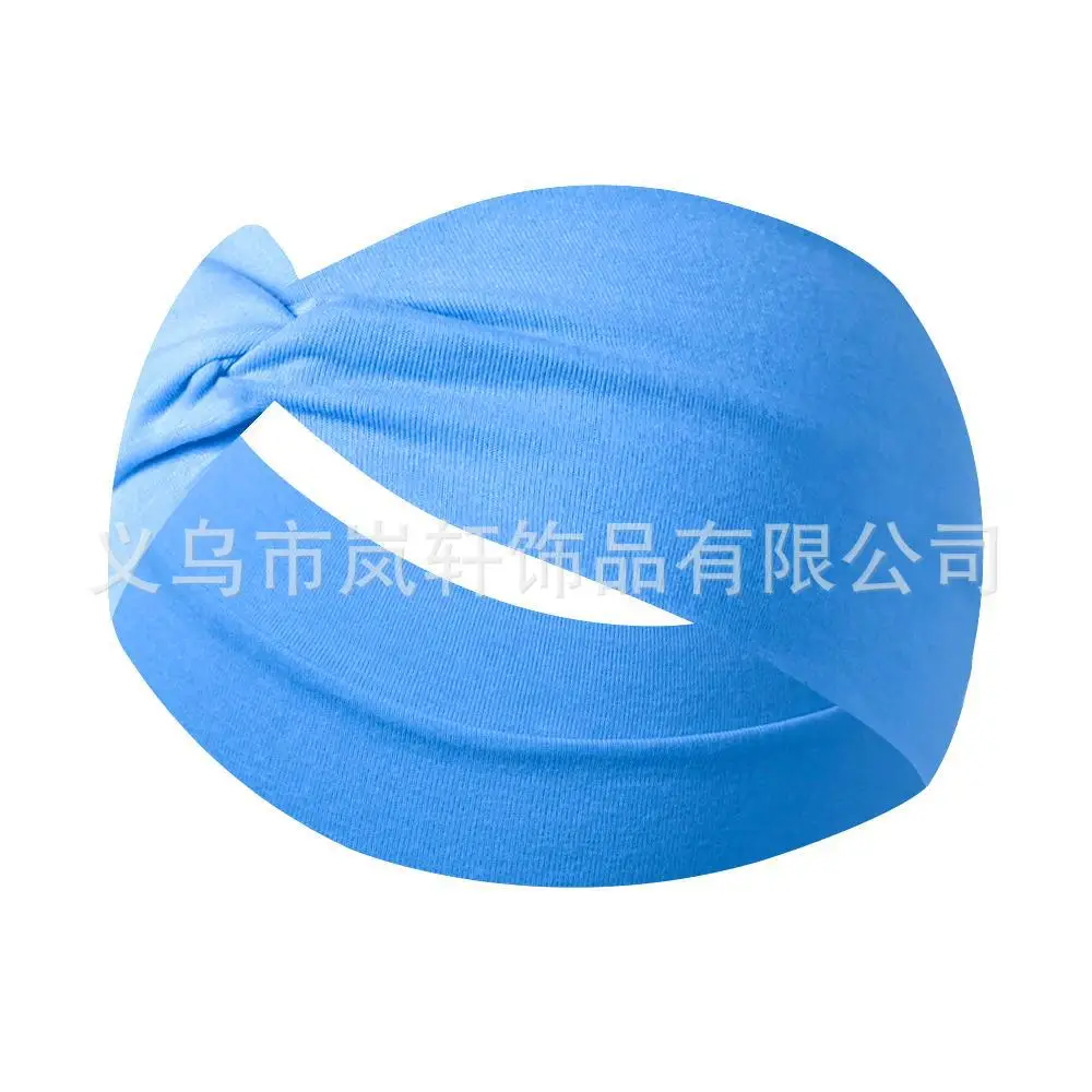 Yellow Elastic Hair Band for Women Yoga Sports