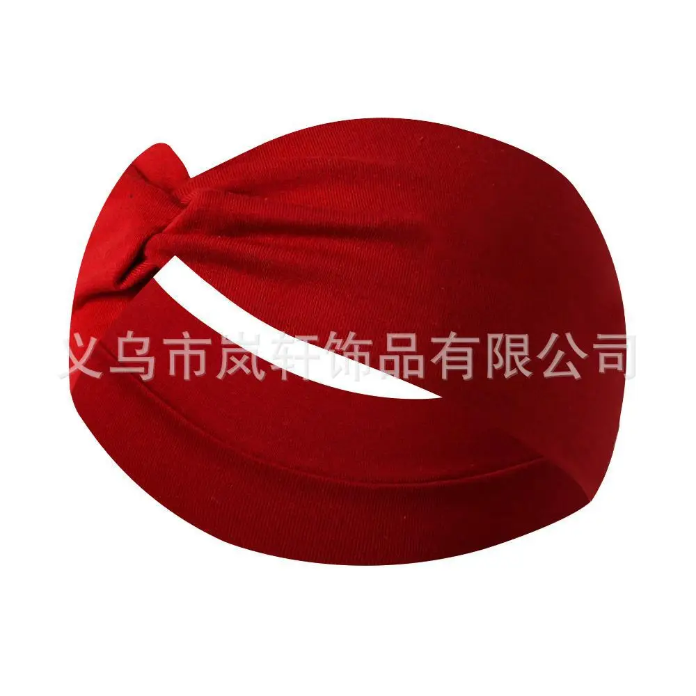 Yellow Elastic Hair Band for Women Yoga Sports