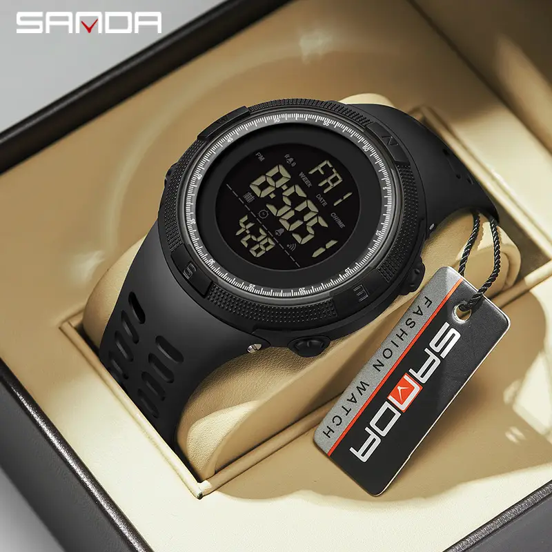 Sanda Multi-functional LED Digital Watch for Men