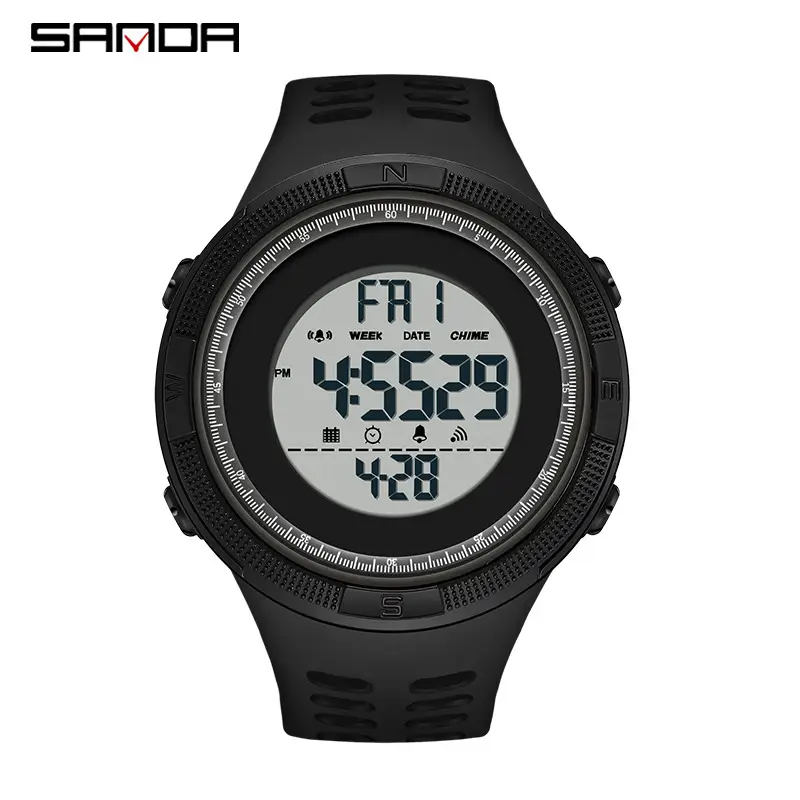 Sanda Multi-functional LED Digital Watch for Men