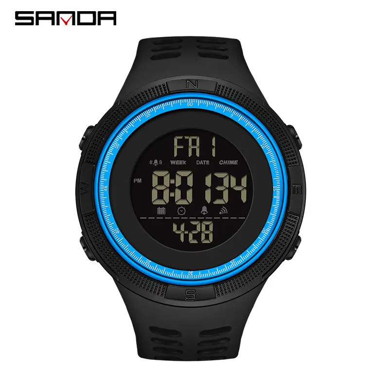Sanda Multi-functional LED Digital Watch for Men