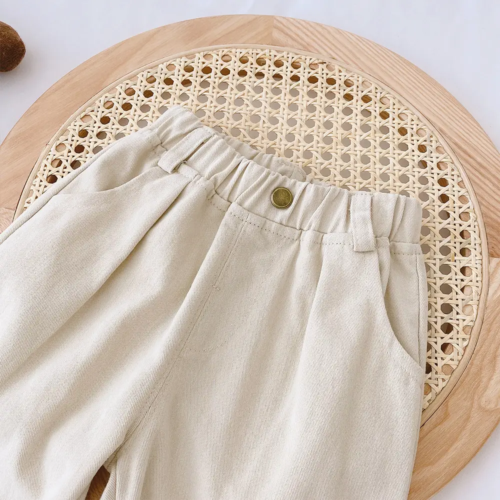 Boys' Korean Style Cotton Trousers 0-6Yrs Solid Color — feature 15