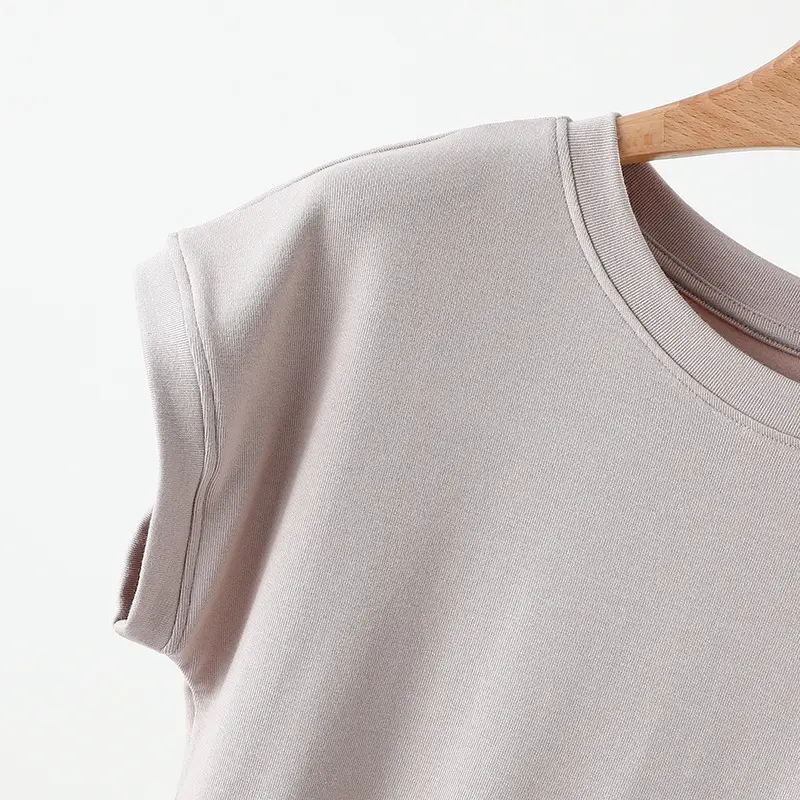 Women Brown Modal T-Shirt Short Sleeve Loose Fit — feature 22