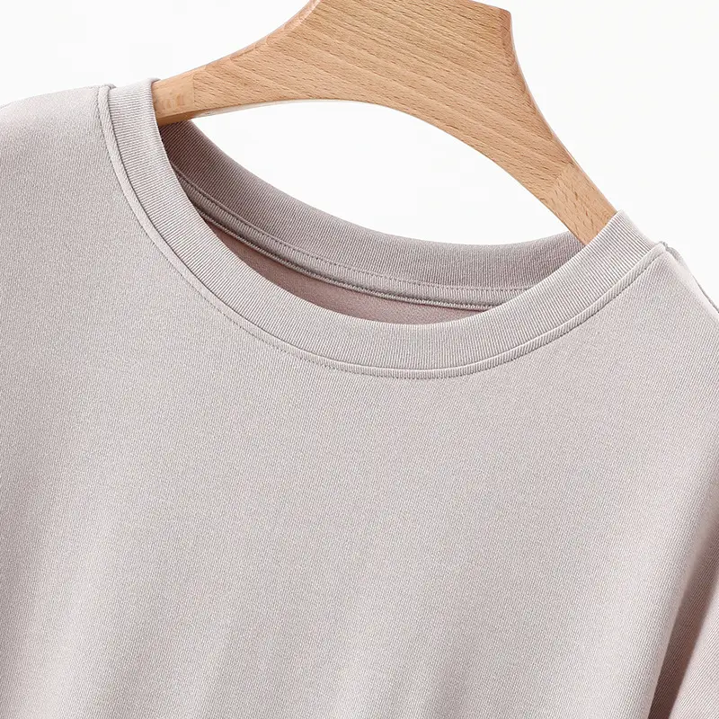 Women Brown Modal T-Shirt Short Sleeve Loose Fit — feature 23