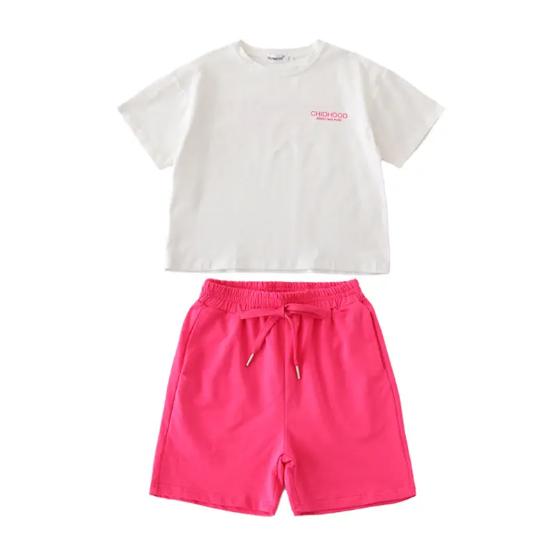 Pink Drawstring Shorts for Kids 2025 Summer - Image 9
