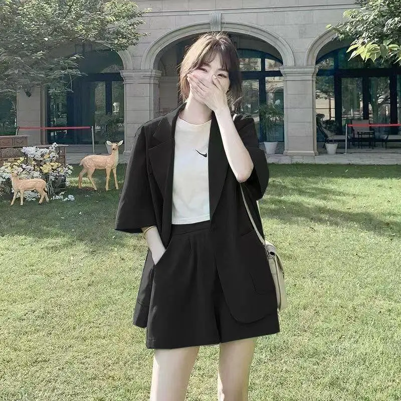Green Korean Style 2-Piece Women Suit Set - Image 6